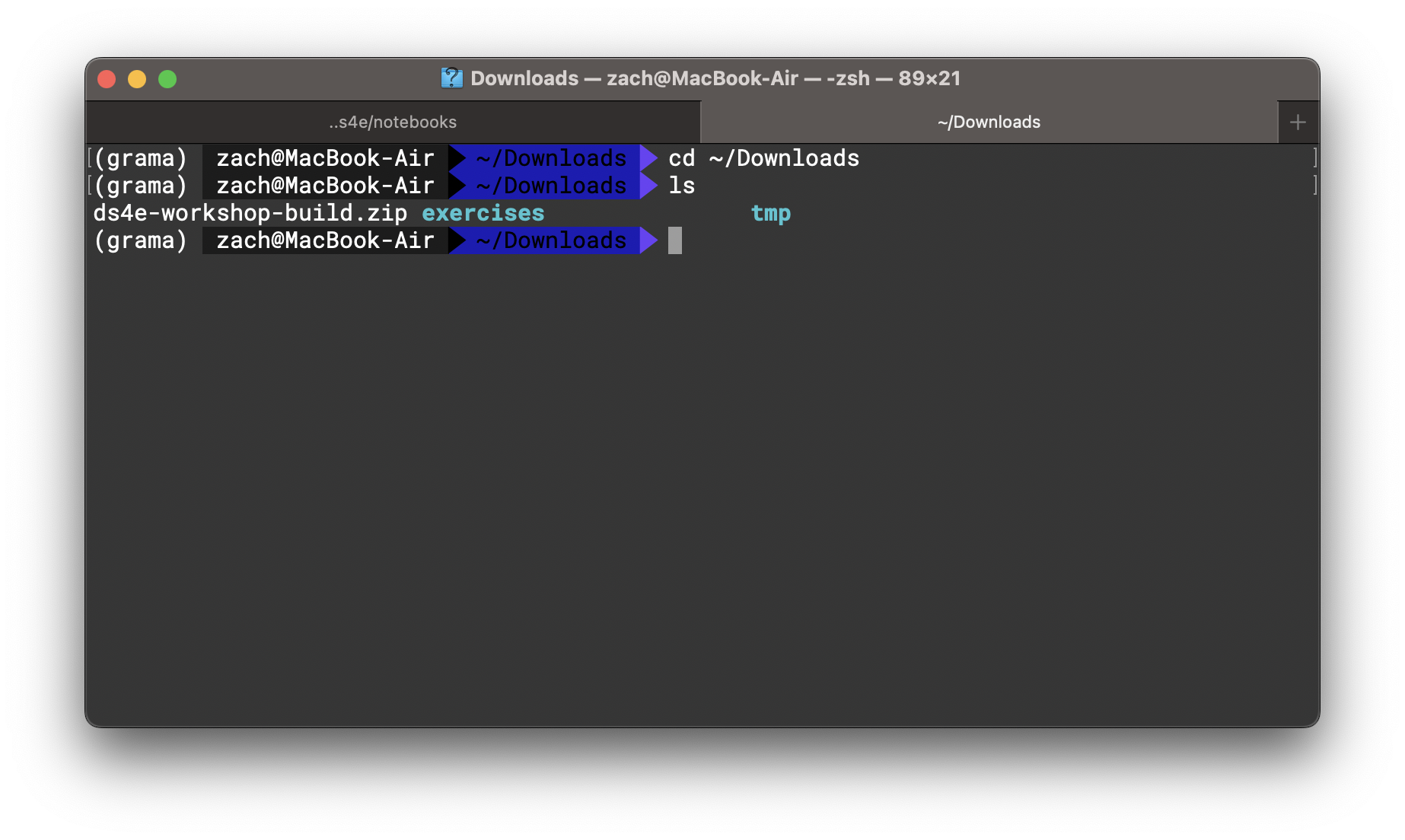 terminal change directories
